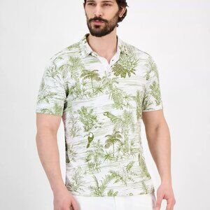 NWT Tommy Bahama Polo Shirt‎ Men L Bird Tropical Palm Classic Fit NEW